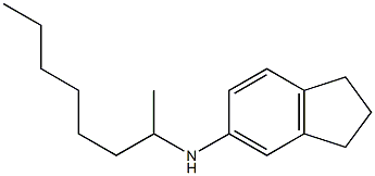 N-(octan-2-yl)-2,3-dihydro-1H-inden-5-amine Struktur