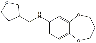 N-(oxolan-3-ylmethyl)-3,4-dihydro-2H-1,5-benzodioxepin-7-amine Struktur