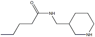 N-(piperidin-3-ylmethyl)pentanamide Struktur