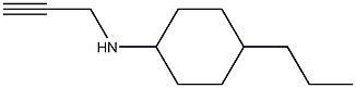 N-(prop-2-yn-1-yl)-4-propylcyclohexan-1-amine Struktur