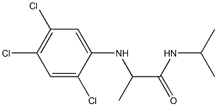 N-(propan-2-yl)-2-[(2,4,5-trichlorophenyl)amino]propanamide Struktur