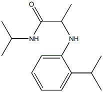 N-(propan-2-yl)-2-{[2-(propan-2-yl)phenyl]amino}propanamide Struktur