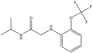 N-(propan-2-yl)-2-{[2-(trifluoromethoxy)phenyl]amino}acetamide Struktur