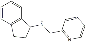 N-(pyridin-2-ylmethyl)-2,3-dihydro-1H-inden-1-amine Struktur