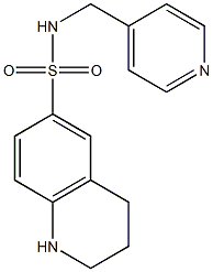 N-(pyridin-4-ylmethyl)-1,2,3,4-tetrahydroquinoline-6-sulfonamide Struktur