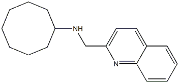 N-(quinolin-2-ylmethyl)cyclooctanamine Struktur