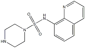 N-(quinolin-8-yl)piperazine-1-sulfonamide Struktur