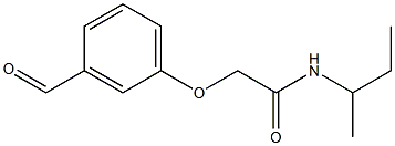 N-(sec-butyl)-2-(3-formylphenoxy)acetamide Struktur