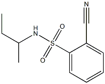 N-(sec-butyl)-2-cyanobenzenesulfonamide Struktur