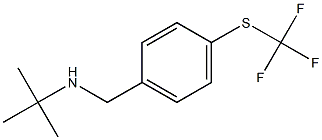 N-(tert-butyl)-N-{4-[(trifluoromethyl)thio]benzyl}amine Struktur