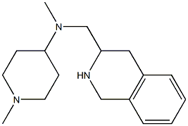 N,1-dimethyl-N-(1,2,3,4-tetrahydroisoquinolin-3-ylmethyl)piperidin-4-amine Struktur