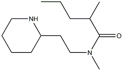 N,2-dimethyl-N-[2-(piperidin-2-yl)ethyl]pentanamide Struktur