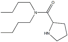 N,N-dibutylpyrrolidine-2-carboxamide Struktur