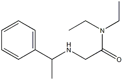 N,N-diethyl-2-[(1-phenylethyl)amino]acetamide Struktur