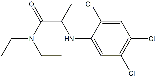 N,N-diethyl-2-[(2,4,5-trichlorophenyl)amino]propanamide Struktur