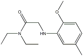 N,N-diethyl-2-[(2-methoxy-5-methylphenyl)amino]acetamide Struktur