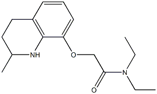 N,N-diethyl-2-[(2-methyl-1,2,3,4-tetrahydroquinolin-8-yl)oxy]acetamide Struktur