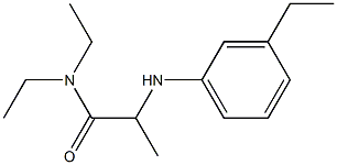 N,N-diethyl-2-[(3-ethylphenyl)amino]propanamide Struktur