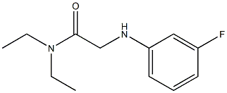 N,N-diethyl-2-[(3-fluorophenyl)amino]acetamide Struktur