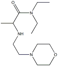 N,N-diethyl-2-{[2-(morpholin-4-yl)ethyl]amino}propanamide Struktur