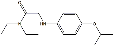 N,N-diethyl-2-{[4-(propan-2-yloxy)phenyl]amino}acetamide Struktur