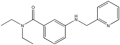 N,N-diethyl-3-[(pyridin-2-ylmethyl)amino]benzamide Struktur