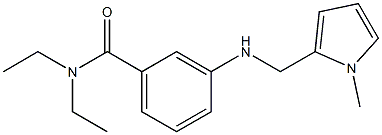 N,N-diethyl-3-{[(1-methyl-1H-pyrrol-2-yl)methyl]amino}benzamide Struktur