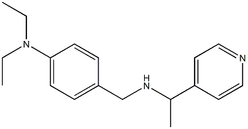 N,N-diethyl-4-({[1-(pyridin-4-yl)ethyl]amino}methyl)aniline Struktur