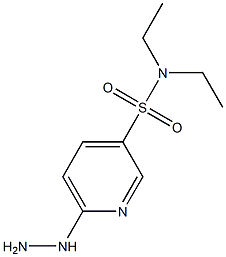 N,N-diethyl-6-hydrazinylpyridine-3-sulfonamide Struktur