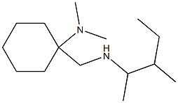 N,N-dimethyl-1-{[(3-methylpentan-2-yl)amino]methyl}cyclohexan-1-amine Struktur