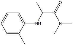 N,N-dimethyl-2-[(2-methylphenyl)amino]propanamide Struktur