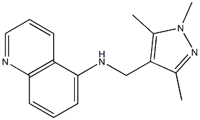 N-[(1,3,5-trimethyl-1H-pyrazol-4-yl)methyl]quinolin-5-amine Struktur