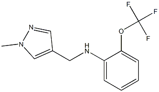 N-[(1-methyl-1H-pyrazol-4-yl)methyl]-2-(trifluoromethoxy)aniline Struktur