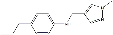 N-[(1-methyl-1H-pyrazol-4-yl)methyl]-4-propylaniline Struktur