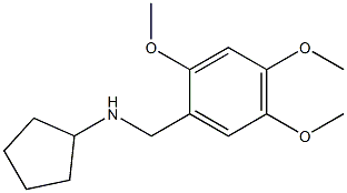 N-[(2,4,5-trimethoxyphenyl)methyl]cyclopentanamine Struktur