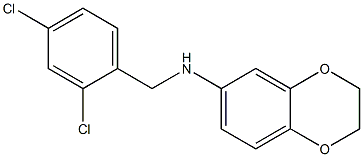 N-[(2,4-dichlorophenyl)methyl]-2,3-dihydro-1,4-benzodioxin-6-amine Struktur