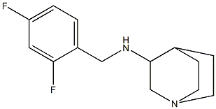 N-[(2,4-difluorophenyl)methyl]-1-azabicyclo[2.2.2]octan-3-amine Struktur