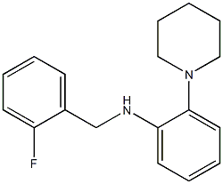 N-[(2-fluorophenyl)methyl]-2-(piperidin-1-yl)aniline Struktur