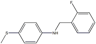 N-[(2-fluorophenyl)methyl]-4-(methylsulfanyl)aniline Struktur