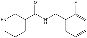 N-[(2-fluorophenyl)methyl]piperidine-3-carboxamide Struktur