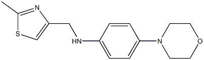 N-[(2-methyl-1,3-thiazol-4-yl)methyl]-4-(morpholin-4-yl)aniline Struktur