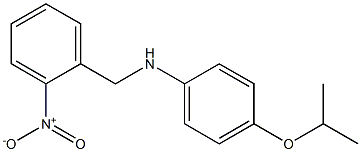 N-[(2-nitrophenyl)methyl]-4-(propan-2-yloxy)aniline Struktur