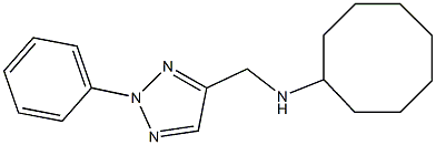 N-[(2-phenyl-2H-1,2,3-triazol-4-yl)methyl]cyclooctanamine Struktur