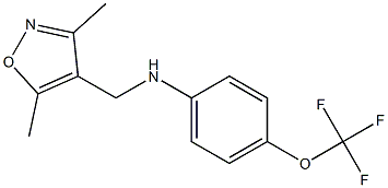 N-[(3,5-dimethyl-1,2-oxazol-4-yl)methyl]-4-(trifluoromethoxy)aniline Struktur