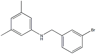 N-[(3-bromophenyl)methyl]-3,5-dimethylaniline Struktur