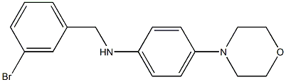 N-[(3-bromophenyl)methyl]-4-(morpholin-4-yl)aniline Struktur