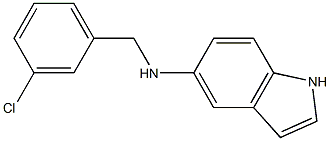 N-[(3-chlorophenyl)methyl]-1H-indol-5-amine Struktur