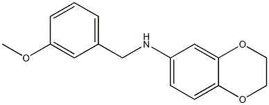 N-[(3-methoxyphenyl)methyl]-2,3-dihydro-1,4-benzodioxin-6-amine Struktur