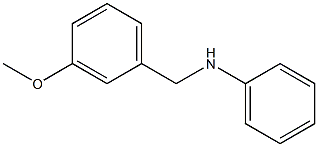 N-[(3-methoxyphenyl)methyl]aniline Struktur