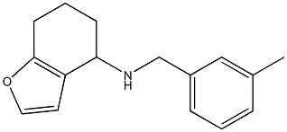 N-[(3-methylphenyl)methyl]-4,5,6,7-tetrahydro-1-benzofuran-4-amine Struktur